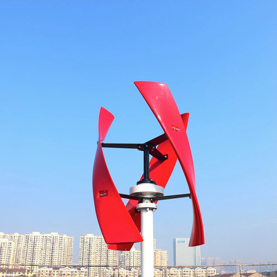 Turbine de vent verticale d'axe de générateur à un aimant permanent VWAT 2KW 3KW 48V 96V IP54 avec la lame incurvée Deisgn
