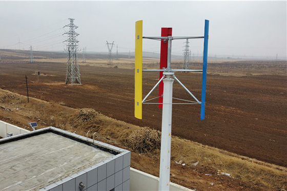 3 turbine de vent verticale de la lame 5KW H IP54 la plupart de turbine de vent verticale efficace d'axe