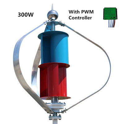 Petite lame verticale à faible bruit d'alliage d'aluminium de la turbine de vent d'axe 24V 600W