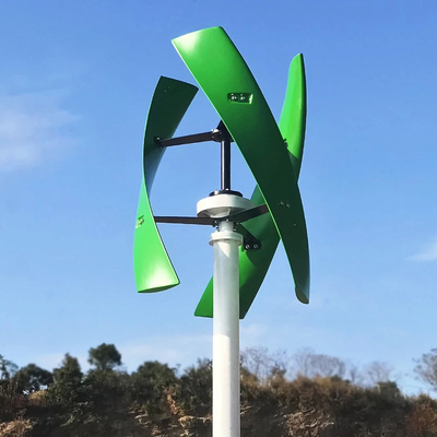 Turbine de vent verticale d'axe de générateur à un aimant permanent VWAT 2KW 3KW 48V 96V IP54 avec la lame incurvée Deisgn