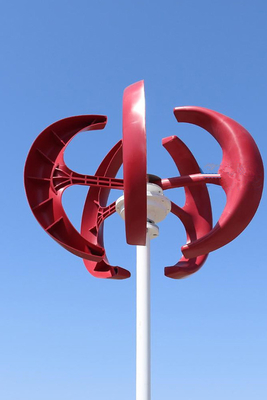 Turbine de vent rouge de la lanterne IP54 pour outre du début du bas de la maison 200W 12V 24V de grille vers le haut de la vitesse du vent