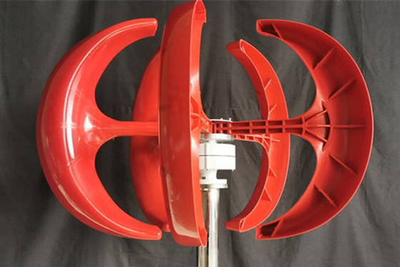 Turbine de vent rouge de la lanterne IP54 pour outre du début du bas de la maison 200W 12V 24V de grille vers le haut de la vitesse du vent