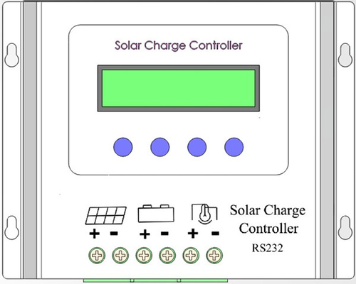 Contrôleur solaire intelligent du panneau solaire PWM du contrôleur 12V 30A IP65 de charge de 500W PWM