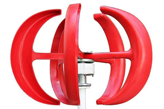 turbine de vent à vitesse réduite rouge de la turbine de vent de la lanterne 100W 12V 24V